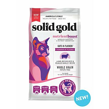 Solid Gold 美國素力高貓乾糧 - NutrientBoost - Katz-N-Flocken -羊肉糙米配方 11lb