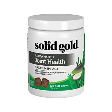 Solid Gold Dog Supplements - Advanced Joint Health Chews 10.2oz (120 Chews) - EXP 31/08/2024