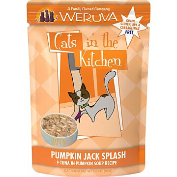 WERUVA Cat Pouch - CITK Grain Free Pumpkin Jack Splash with Tuna in Pumpkin Soup 3oz