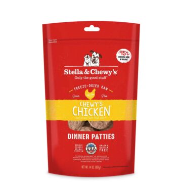 Stella & Chewys Dog Food - Freeze-Dried Dinner Patties - Chicken 14oz