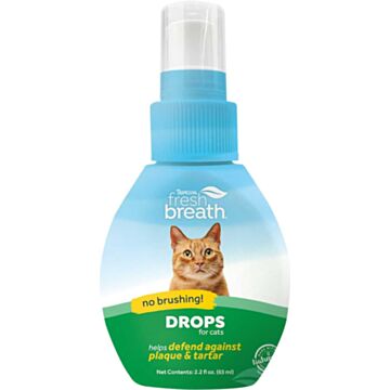 Tropiclean Fresh Breath Drops for Cats 65ml