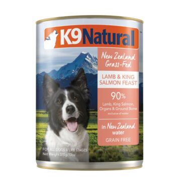 K9 Natural Dog Canned Food - Lamb & King Salmon Feast 370g