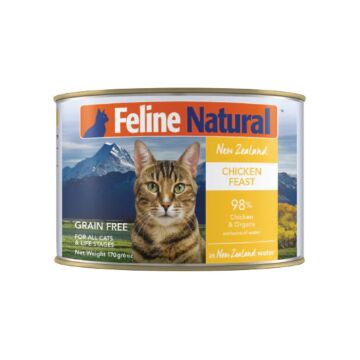 Feline Natural Single Protein Cat Canned Food - Chicken Feast 170g