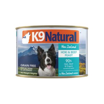 K9 Natural Dog Canned Food - Hoki & Beef Feast 170g