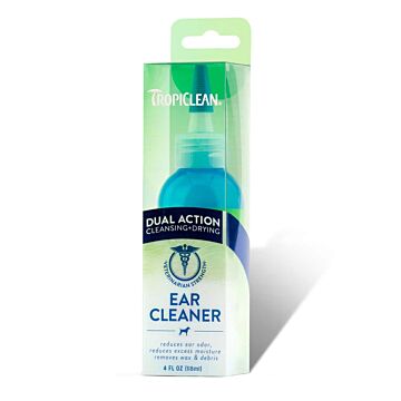 Tropiclean Dual Action Ear Cleaner for Dogs 118ml
