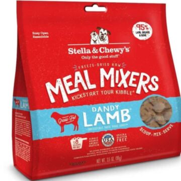 Stella & Chewys Dog Food - Freeze-Dried Meal Mixers - Dandy Lamb 18oz