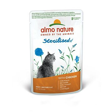 Almo Nature Functional Cat Pouch - Sterilised - with Chicken