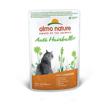 Almo Nature Functional Cat Pouch - Anti Hairball - with Chicken