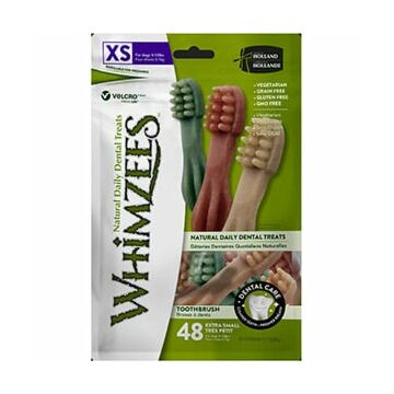 Whimzees 狗小食 - 牙刷型潔齒骨 - 小型犬 - 加細碼 360g