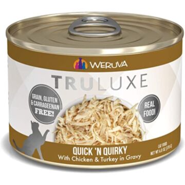 WERUVA TRULUXE Grain Free Cat Canned Food - Quick 'N Quirky with Chicken & Turkey in Gravy (6oz)