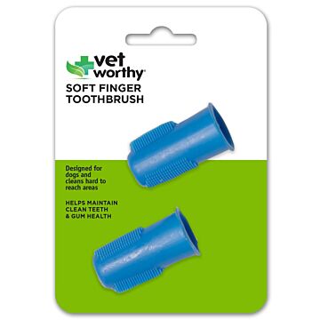 Vet Worthy Soft Finger Toothbrushes (2pcs)