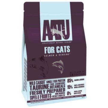 AATU Grain Free Cat Food - Single Protein - Salmon & Herring 1kg