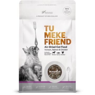 Tu Meke Friend Cat Food - Air-Dried - Venison Salmon & Chicken 400g