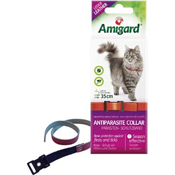 Amigard Antiparasite Flea & Tick Collar for Cats 35cm