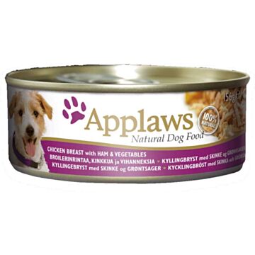 Applaws Dog Canned Food - Chicken Breast with Ham and Vegetables 156g