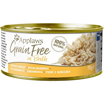 Applaws Cat Canned Food - Grain Free - Chicken Breast in Broth 70g