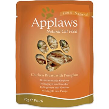Applaws Natural Cat Pouch - Chicken with Pumpkin 70g