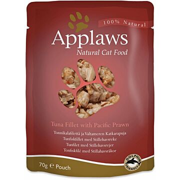 Applaws Natural Cat Pouch - Tuna with Pacific Prawn 70g