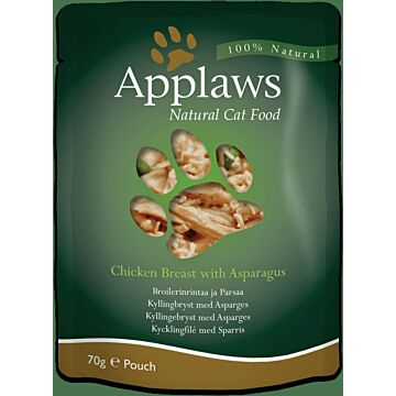 Applaws Natural Cat Pouch - Chicken with Asparagus 70g