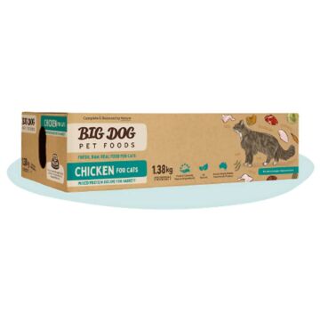 BIG DOG Frozen Raw Cat Food - Chicken 1.38kg