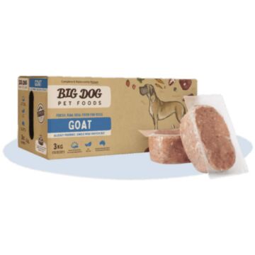 BIG DOG Allergy Range Frozen Raw Dog Food - Goat 3kg