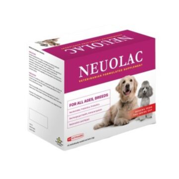 VETPHARM Neuolac Nucleotide Supplement - Immune & Digestive Support for Dogs (1.5g x 30) - EXP 30/05/2024