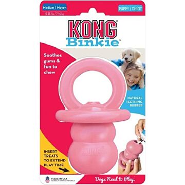 KONG Puppy Toy - Binkie (Pink) - Medium