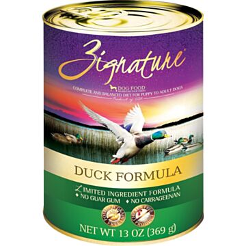 Zignature Dog Canned Food - Limited Ingredient Formula - Duck 13oz