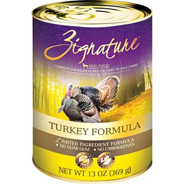 Zignature Dog Canned Food - Limited Ingredient Formula - Turkey 13oz