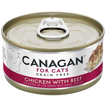 Canagan Grain Free Canned Cat Food - Chicken with Beef 75g