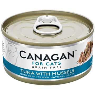Canagan Grain Free Canned Cat Food - Tuna with Mussels 75g