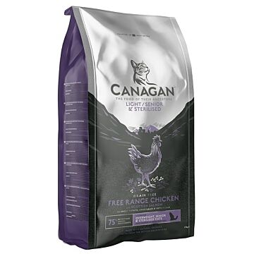 Canagan Cat Food - Grain Free Light / Senior / Sterilised - Chicken & Salmon