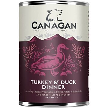 Canagan Grain Free Canned Dog Food - Turkey & Duck Dinner 400g