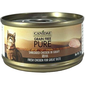 Canidae Pure Wet Cat Food - Shredded Chicken in gravy 70g