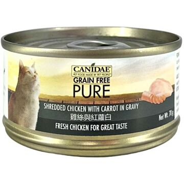 Canidae Wet Cat Food - Pure Shredded Chicken With Carrot in gravy 70g