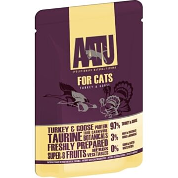 AATU Grain Free Cat Pouch - Turkey & Goose 85g