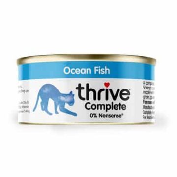 Thrive 整全貓貓鮮肉罐頭 - 100%鯖魚 + 銀魚 + 海蝦 75g