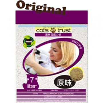 Cats Trust Soybean and Rice Clumping Cat Litter - Original 7L