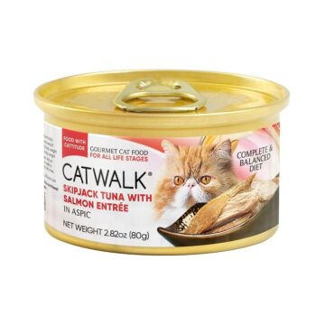 CATWALK Cat Wet Food - Skipjack Tuna with Salmon Entree 80g