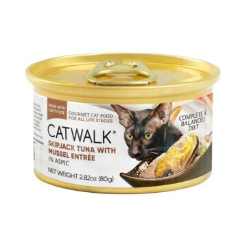 CATWALK Cat Wet Food - Skipjack Tuna with Mussel Entree 80g