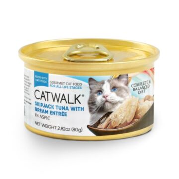 CATWALK Cat Wet Food - Skipjack Tuna With Bream Entree 80g