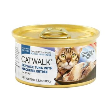 CATWALK Cat Wet Food - Skipjack Tuna with Mackerel Entree 80g