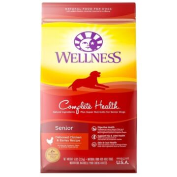 Wellness Senior Dog Food - Complete Health - Chicken & Barley 5lb 