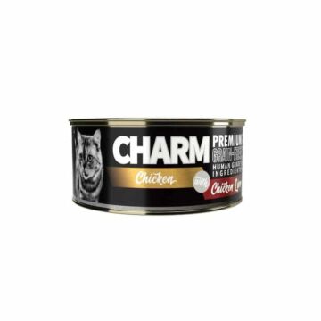 CHARM Cat Canned Food - Chicken Flake With Chicken Liver Topping in Gravy 80g