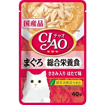Ciao Cat Pouch (IC-303) - Sougoueiyousyoku Maguro & Sasami & Hotate 40g