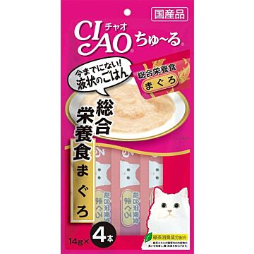 CIAO Cat Treat (SC-147) - Churu Complete Diet - Tuna puree (14gx4)