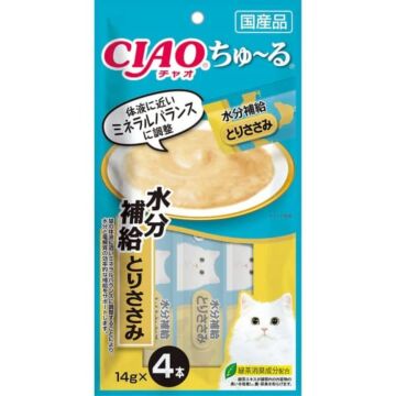 CIAO Cat Treat (SC-180) - Churu Chicken Puree (For Rehydration) 14gx4