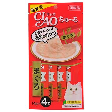 CIAO Churu Cat Treat - Tuna (Pack of 4 X 14g)