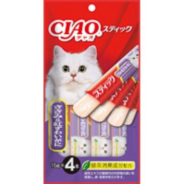 CIAO Cat Treat (TSC-124) - Jelly Stick - Chicken+Matsuba Crab (15gx4)