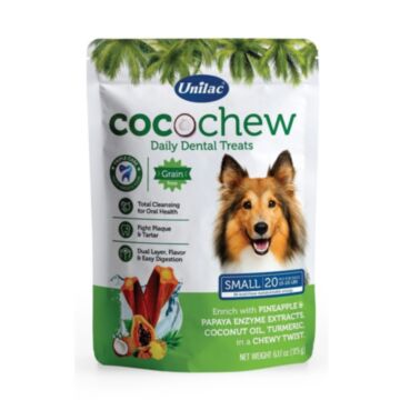 Unilac Dog Dental Treat - Grain Free Cocochew Small (15-25lbs) 175g